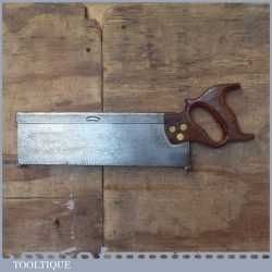 Antique Richard Ibbotson 12” Steel Back Tenon Saw 11 TPI - Fully Refurbished