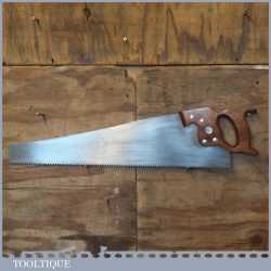 Vintage Disston Canada 26” Rip Saw 3 ½ TPI - Fully Refurbished Sharpened