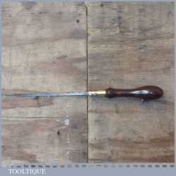 Vintage Rosewood And Brass Pad Saw - Good Condition