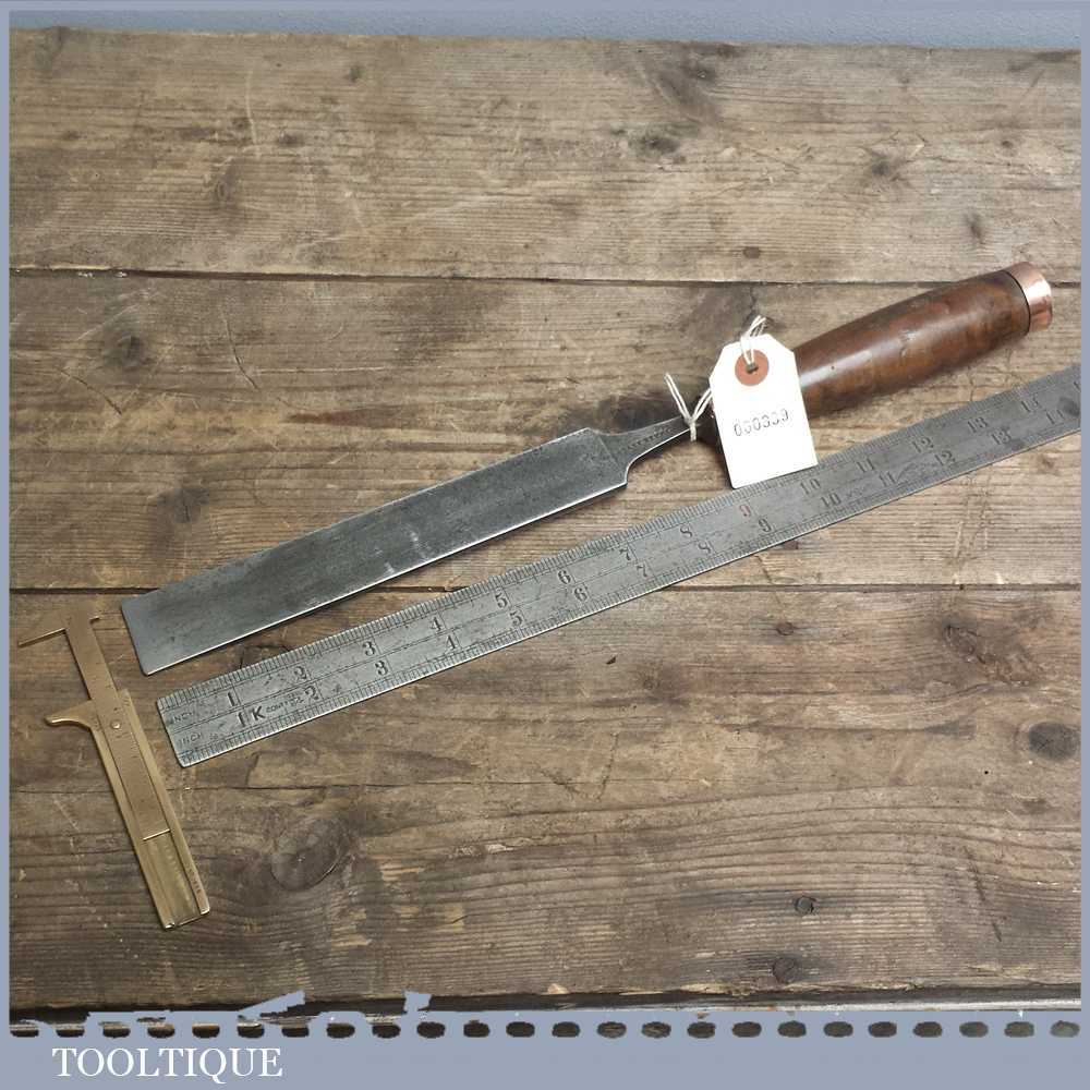 Vintage forged steel paring chisel by JAMES HOWARTH - Old Woodworking Tool