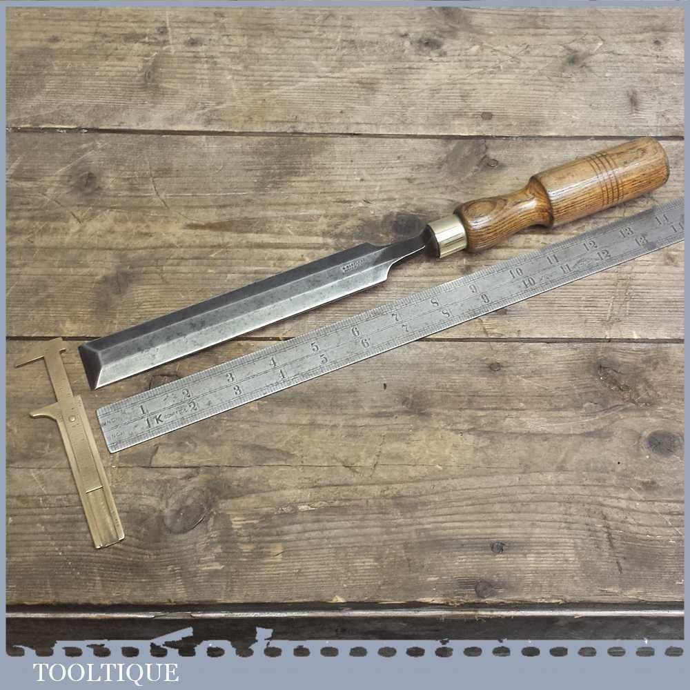 Vintage 1 1/4" Wide Bevel Edge Paring Chisel By Marples & Sons