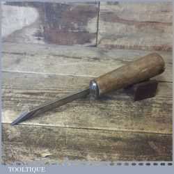 Vintage Hale Bros 1/4” Cast Steel Mortice Chisel 1944  - Sharpened Honed