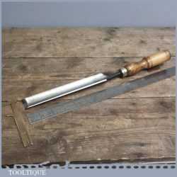 Vintage Forged Steel 1 1/8" Paring Gouge Chisel By JAMES HOWARTH