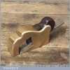 Antique Brass Bullnose Rabbet Plane Steel Front Sole - Good Condition