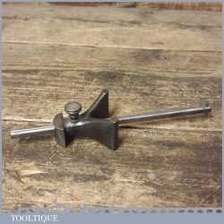 Unusual Vintage Cast Steel Marking Gauge - Internal External Circular Work