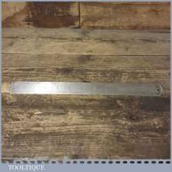 Vintage 12” Imperial & Metric Spring Steel Ruler - Good Condition