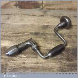 Vintage Chapman Carpenter’s Ratchet Brace Beech Handles 10" Swing