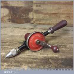 Vintage Stanley No: 03-803 Egg Beater Double Pinion Hand Drill - Good Condition
