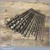 Vintage Set 13 No: Double Spur Screw Auger Bits 1/4” – 1 1/8"
