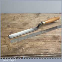 Vintage 1 1/4" Cranked Paring Gouge Chisel By MARPLES & SONS