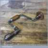 Vintage Carpenters Brace 12" Swing Beech Handles - Refurbished