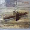 Vintage Marples Rosewood Brass Faced Mortice Gauge - Fully Refurbished