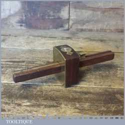 Vintage Marples Rosewood Brass Faced Mortice Gauge - Fully Refurbished