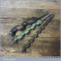 3 No: Heavy Duty Auger Bits ½” ¾” & 1” - Good Condition