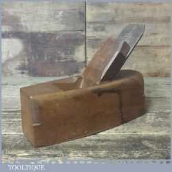 Vintage Carpenters Beechwood Smoothing Block Plane - Good Condition