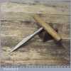 Vintage Old Hand Forged Ash Handled Square Rimer Or Reamer