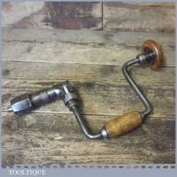 Vintage English Made Carpenter’s Ratchet Brace 10" Swing Refurbished