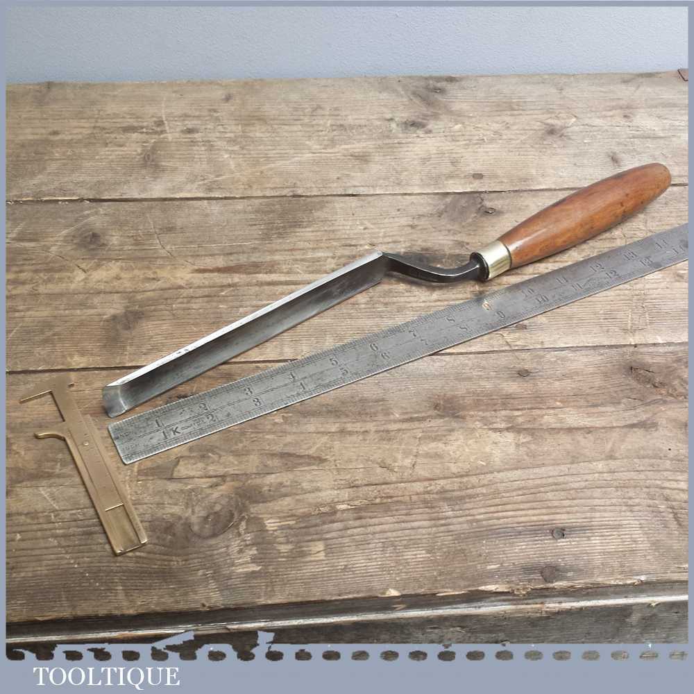 Vintage 1 1/4" Cranked Gouge Paring Chisel By I SORBY