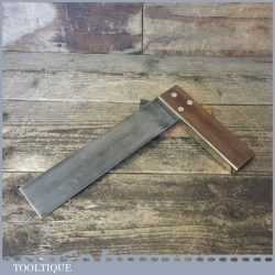 Vintage Carpenters 9” Rosewood Brass Try Square - Good Condition