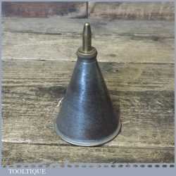 Vintage Moore & Wright Thumb Push Oil Can Or Oiler - Good Condition