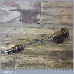 Vintage 14 ½” Archimedes Drill Beech Handles - Good Condition