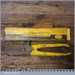 Vintage Boxed Footprint 8” Tin Snips - Good Condition