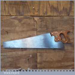 Vintage B & J Wilcock 22” Cross Cut Panel Handsaw 9 TPI - Refurbished Sharpened