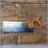 Vintage 12” Superior Warranted Sheffield Brass Back Tenon Saw 11 TPI - Sharpened