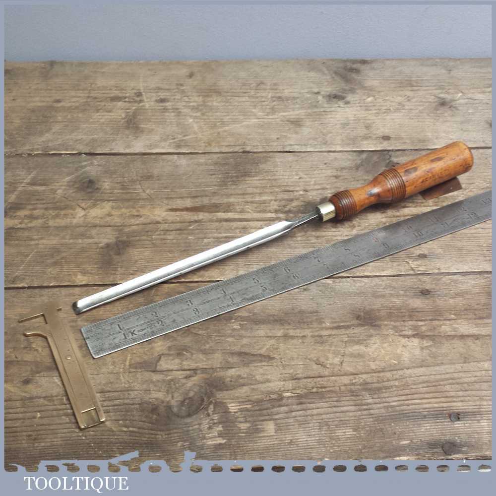 Vintage 7/16" Wide Paring Gouge Chisel By HICKMAN