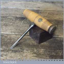 Scarce Vintage Edward Preston Boxwood Brass Universal Handle For Bits