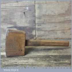 Vintage Carpenters Beech Wood Mallet - Good Condition