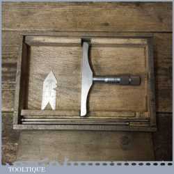 Vintage Boxed Brown & Sharpe USA No: 607 Depth Micrometer - Good Condition