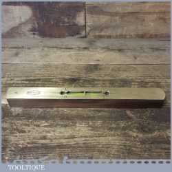 Vintage Rabone & Sons 12” Rosewood Brass Spirit Level - Good Condition