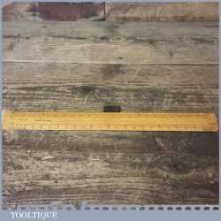 Vintage 12” Boxwood Scale Ruler In Good Condition
