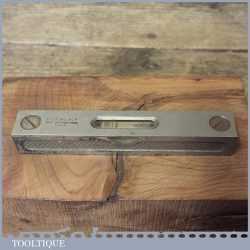 Scarce Vintage No: 39 ½ Stanley USA 4” Nickel Plated Machinists Spirit Level