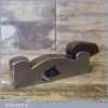 Antique H Slater 1 ½” Malleable Steel Shoulder Plane With Rosewood Infill