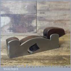 Antique H Slater 1 ½” Malleable Steel Shoulder Plane With Rosewood Infill