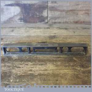 Vintage Goodell-Pratt USA 12” Cast Steel Spirit Level - Good Condition