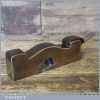 Rare Antique Holland London Gunmetal Shoulder Plane With Rosewood Infill