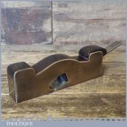 Rare Antique Holland London Gunmetal Shoulder Plane With Rosewood Infill