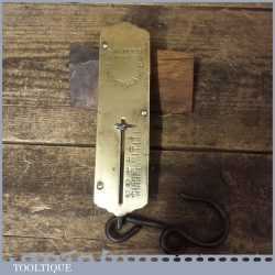 Vintage Salter Brass Faced Spring Balance Scales - Good Condition