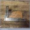 Vintage 4” Combination Steel Try Square And Bevel - Good Condition