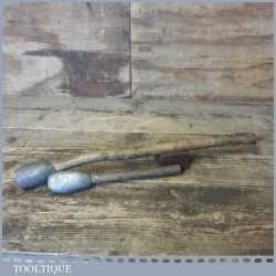 Vintage Pair Plumbers Lead Dressing Dummies - Good Condition