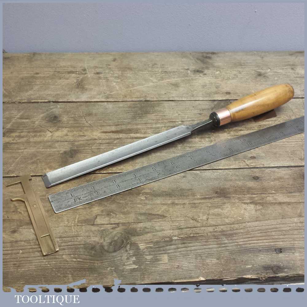 Vintage Forged Steel Paring Chisel By THOMAS IBBOTSON - Carpenters Old Tool