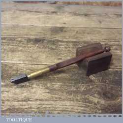 Vintage Shaw Redwood Brass Wheeled Glass Cutter - Good Condition