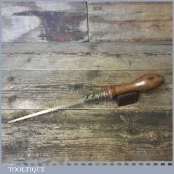 Vintage W Marples & Sons Boxwood Brass Pad Saw - Good Condition