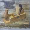 Vintage Horned Almia Toothing Plane Lapped Flat - Good Condition