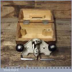 Vintage Boxed Stanley England No: 71 Hand Router Plane Complete - Boxed