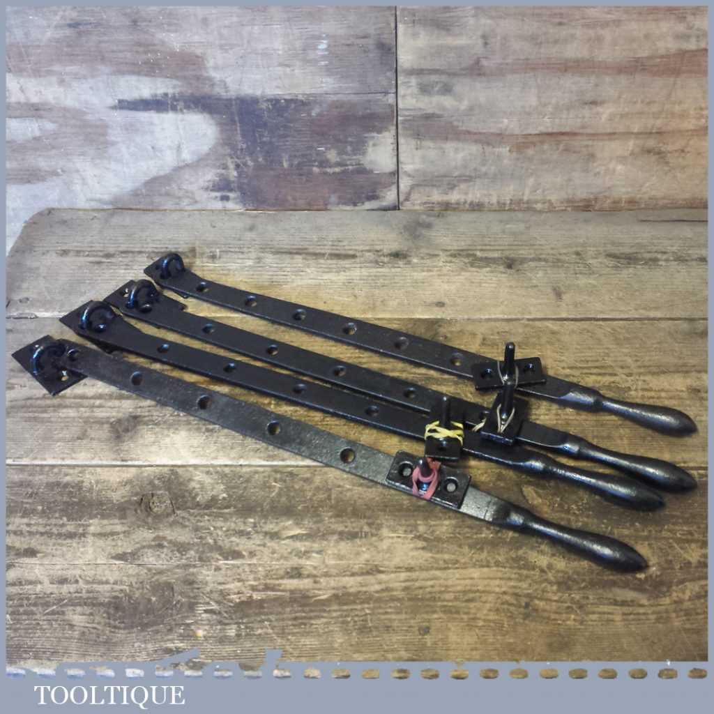Vintage Heavy Duty Window Hasps And Staples - Good Condition