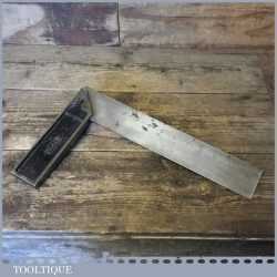 Vintage Rabone No: 1908 12” Cast Steel Try Square - Good Condition